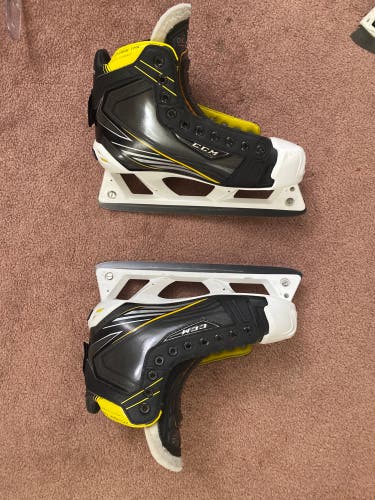 2016 CCM Tacks Hockey Goalie Skates Regular Width 8.5 (Used)