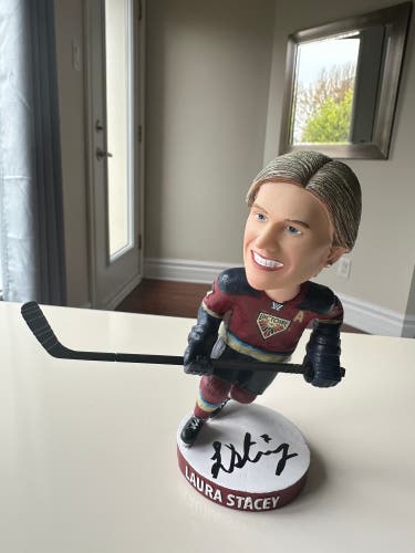 SIGNED Laura Stacey Bobblehead - PWHL Montreal Victoire