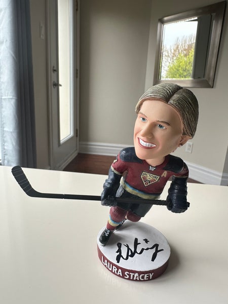 SIGNED Laura Stacey Bobblehead - PWHL Montreal Victoire