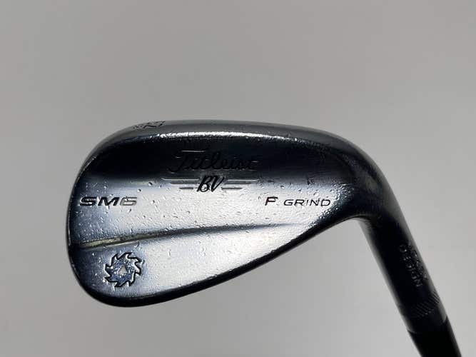 Titleist Vokey SM6 Tour Chrome Wedge 52* 8 Bounce F-Grind Wedge Steel Mens RH