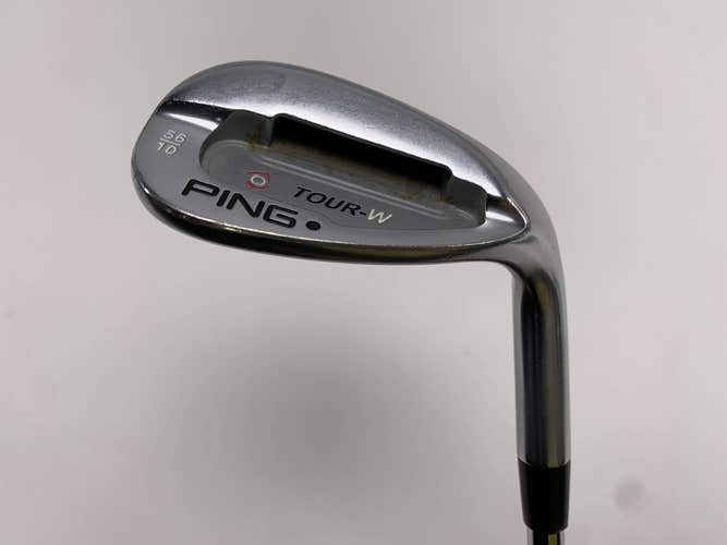 Ping Tour-W Brushed Silver Sand Wedge SW 56* 10 Bounce Black Dot AWT Stiff RH