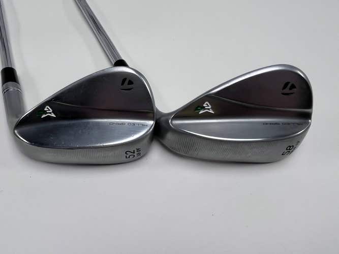 TaylorMade Milled Grind 4 Chrome Wedge Set 52* 9 | 58* 13 DG 115g Wedge RH