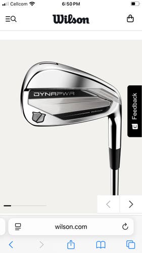 Men's Wilson DynaPower Right Handed Iron Set Regular Flex (7 Clubs) #5 - #9, PW, GW (New)