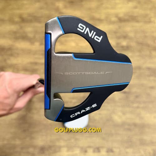 Left-Handed Ping Scottsdale Craz-E 2025 Putter w/ Headcover, 37" (2956)