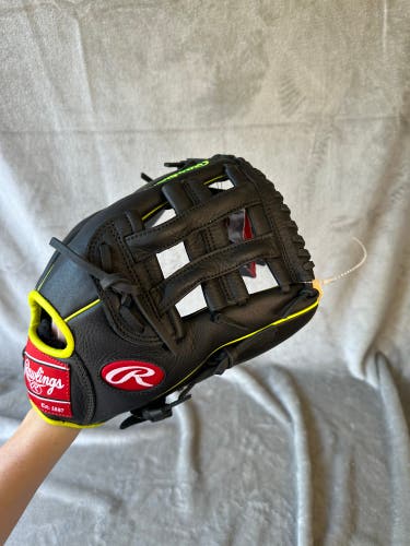 Black Rawlings Select Pro Lite RH Infield Baseball Glove 12" (New)