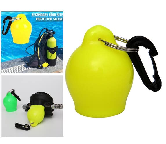 H2Odyssey Mouthpiece Cover Keeper + Clip for Scuba Dive Regulator Octo Octopus