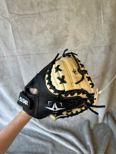 Black All Star Top Star RH Catcher's Baseball Glove 31.5" (Used)