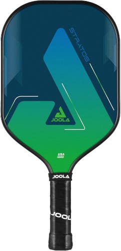 JOOLA Stratos Pickleball Paddle, 16 inch, Durable Fiberglass Surface, Green/Blue