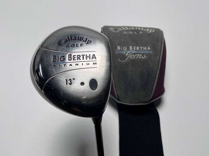 Callaway Big Bertha Titanium Driver 13* Gems 55w Ladies Graphite Womens RH HC