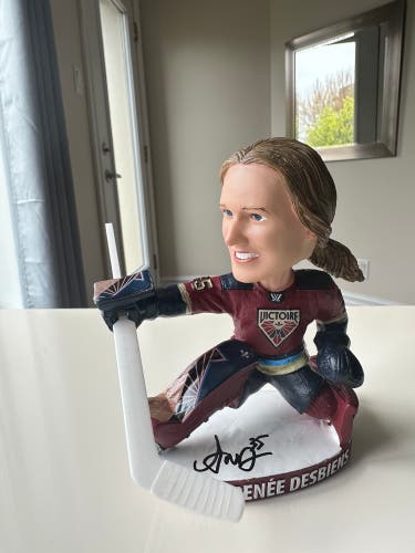 SIGNED Ann-Renée Desbiens Bobblehead - PWHL Montreal Victoire