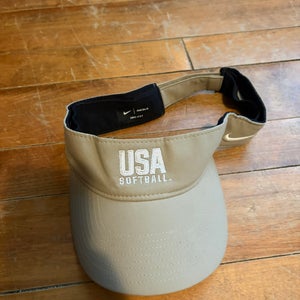 Nike Dry Fit Tan Visor for softball