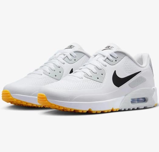 Nike Air Max 90 G Water Resistant Golf Shoes White/Black/Gum Size 4, 5.5 NEW