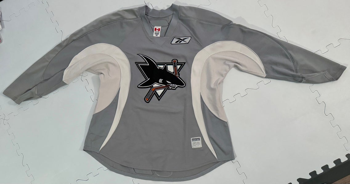 Reebok AHL Worcester Sharks Practice Jersey, Gray Size 58 (Used)