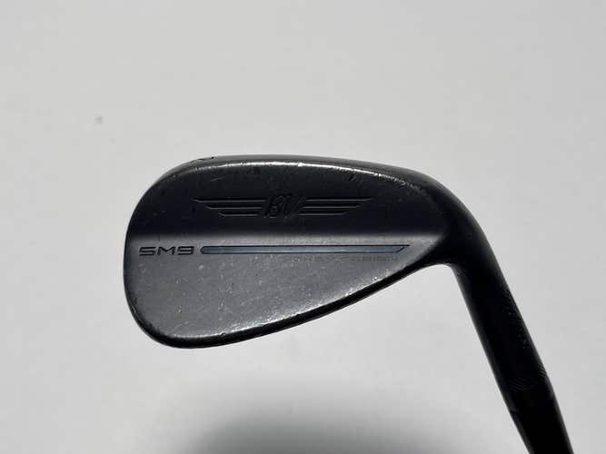 Titleist Vokey SM9 Jet Black Wedge 52* 8 Bounce F-Grind Wedge Steel Mens RH