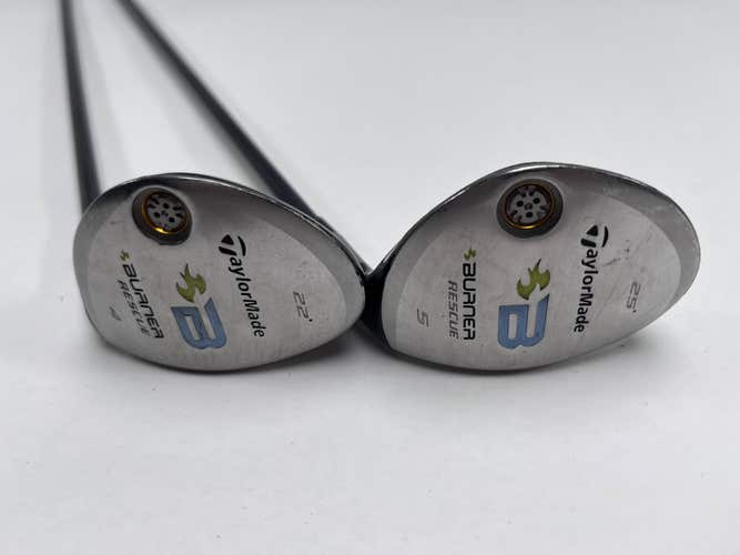 TaylorMade Burner Rescue 2008 4 & 5 Hybrid Set 22* 25* REAX 50g Ladies RH