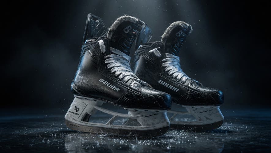 Black 2024 Bauer Supreme Shadow Hockey Skates Size 6 (Used)