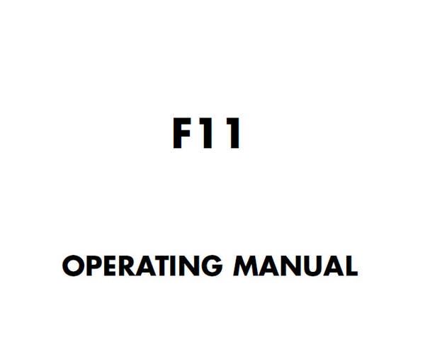 Aeris F.11 Scuba Dive Computer Operating Manual Printed F11 - 38pgs