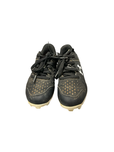 Used Under Armour LEAD OFF BB/SB Cleats Black Youth 12.0 11834-S000050419
