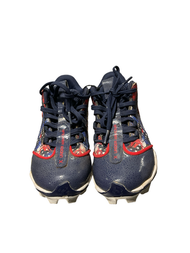 Used Under Armour FREEDOM BB/SB Cleats White/Red/Navy Youth 13.0 11834-S000050415