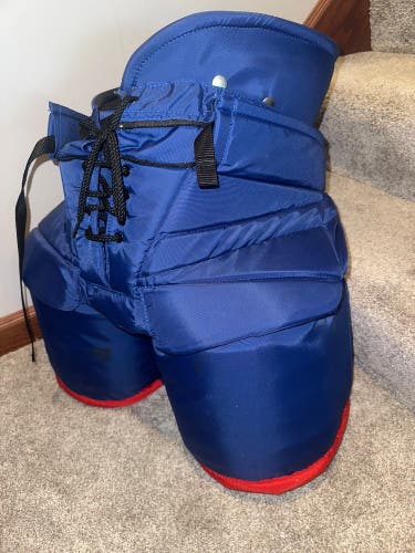 Pro Stock Reverse Retro St. Louis Blues L CCM Hockey Goalie Pants (Used)