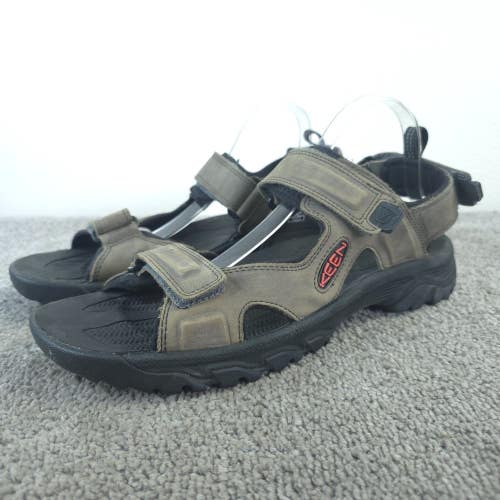 Keen Targhee III Open Toe Sandals Mens Size 12 Shoes Gray Waterproof Leather