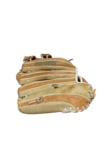 Used Marucci ACADIA SERIES SB GLOVE RH Throw Fastpitch Gloves Brown 12" 11834-S000048301