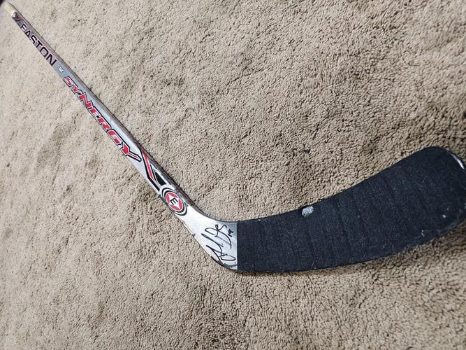 JONATHAN TOEWS 4-2-08 Rookie Signed Blackhawks PHOTOMATCHED Game Used Stick