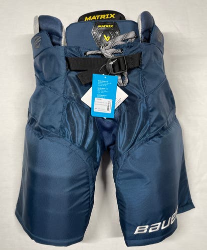 NEW Bauer Supreme Matrix Hockey Pants, Jr Large, Navy Blue