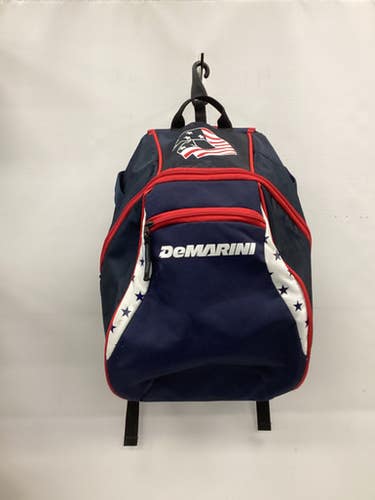 Used Demarini BACKPACK BB/SB Player Backpack White/Red/Navy 11851-S000046454