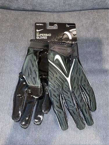 Black Large Adult Nike Superbad Gloves (New)
