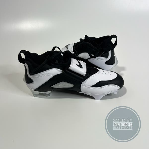 Nike Diamond Turf DT 93 TD Football Cleats White Black  display picture 3