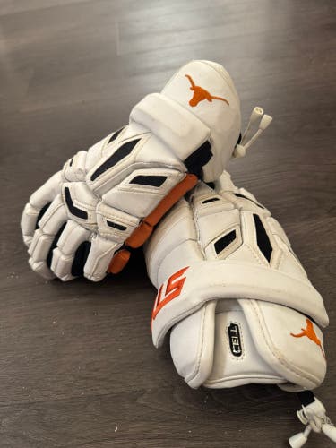 STX Cell Lacrosse Gloves University of Texas