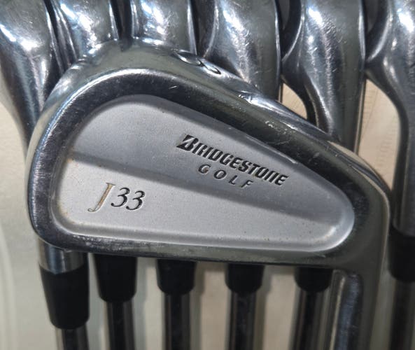 Bridgestone J33 Forged 3,4,5,6,8,9 Forged irons RH Dynamic Gold R300 Steel