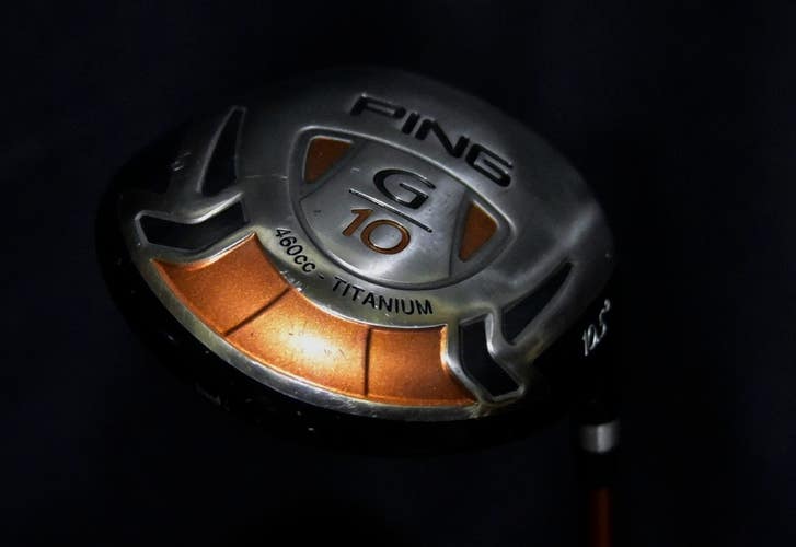 PING G10 460CC TITANIUM DRIVER, LOFT 10.5, SHAFT 45.5, REGULAR FLEX, RIGHT HAND