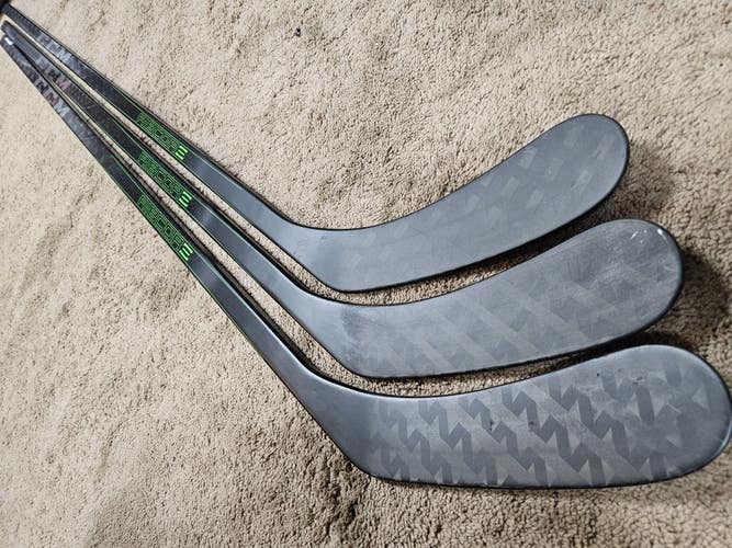 3x PACK CROSBY PENGUINS CCM Ribcore Trigger 4 95 100 Game Issue Pro Stock Sticks