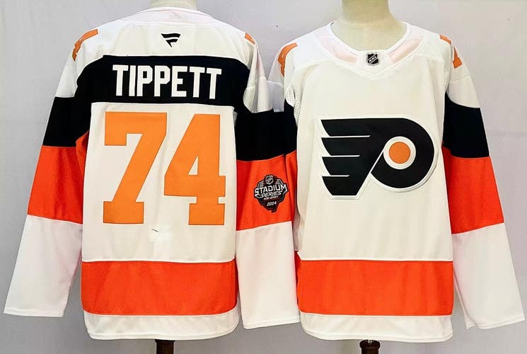 Men's Philadelphia Flyers Owen Tippett #74 Stitched Jersey Size 52