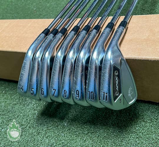 Used Callaway APEX CB Forged '24 Irons 4-11 Extra Stiff Flex Steel Golf Set