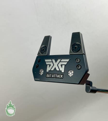 Left Handed PXG Battle Ready Bat Attack 35.5" Putter Black Graphite/Steel Golf