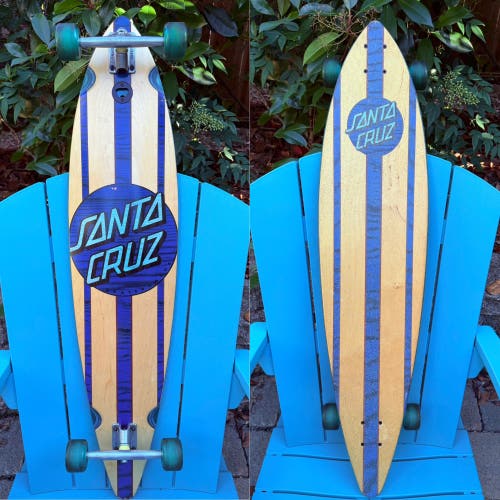 Santa Cruz Skateboards Complete Pintail Longboard Skateboard - 43” Bullet Trucks￼