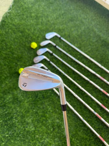 Men's 2025 TaylorMade P-790 Right Handed Iron Set Stiff Flex Steel Shaft (New)