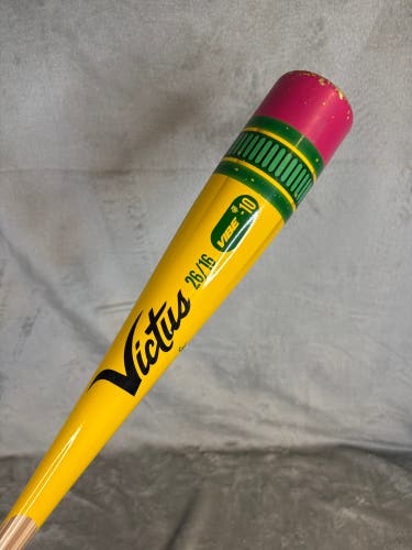 2024 Victus Vibe Alloy Bat USABat Certified (-10) Alloy 16 oz 26" (Used)