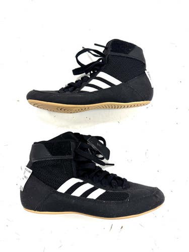 Used Adidas Wrestling Shoes Black Junior 01.5 11860-S000308596