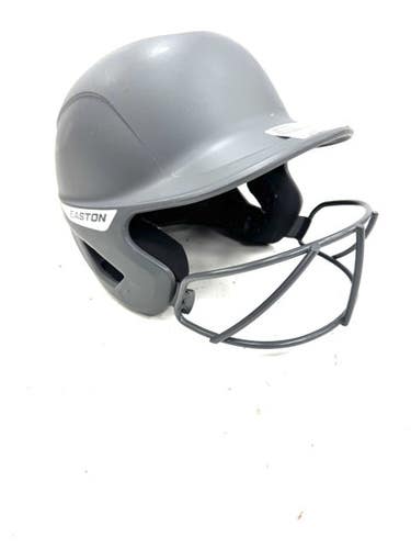 Used Easton 6 1/4 - 6 7/8 Batting Helmet w/Mask Grey XS/S 11860-S000308581