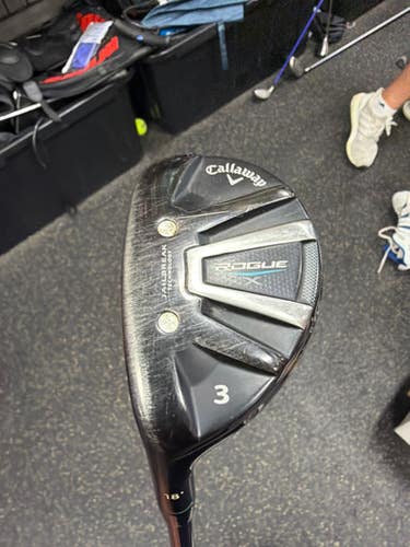 Used Callaway ROGUE X Mens Hybrid Club LH 3 Hybrid 11337-S000485604