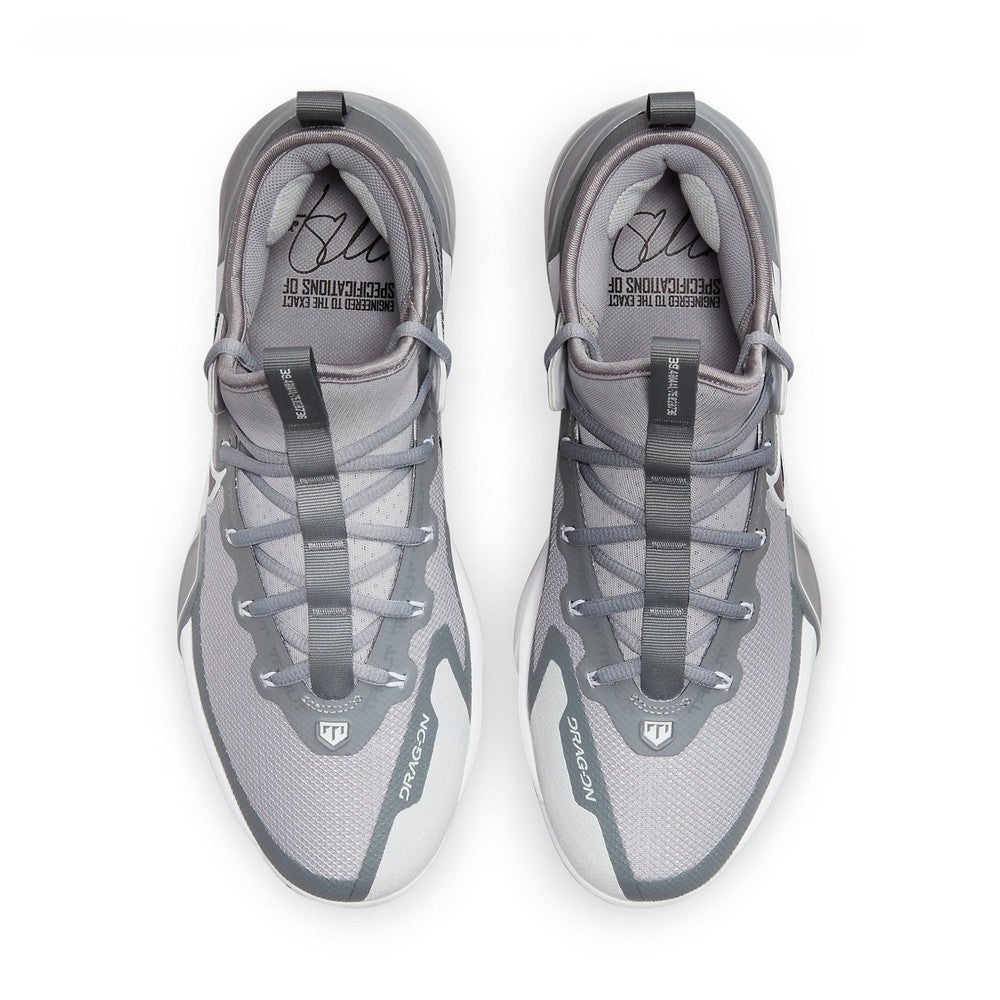 Nike Force Zoom Trout 9 Elite FB2906-002 Men\'s 12 Gray Baseball Cleats HAWK3209 Nike Force Zoom Trout 9 Elite Baseball Cleat Grey White  main image 3