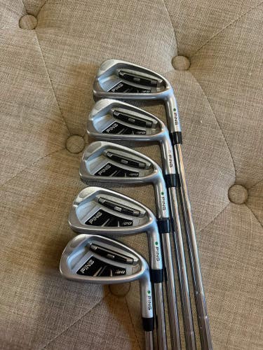 Ping i20 Iron Set 5-9 Green Dot CFS Regular Flex +1/2 NICE