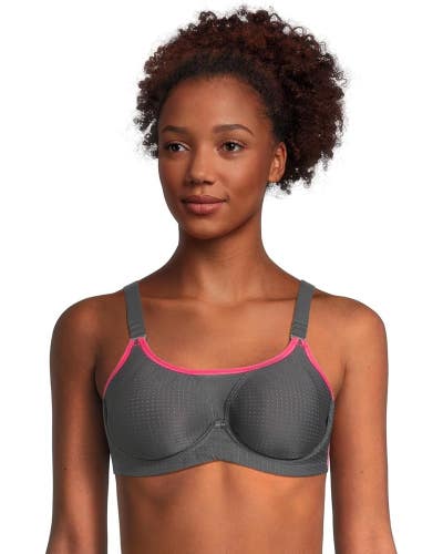 Anita Performance WireX Maximum Support Sports Bra Women Gray Super-Soft DDR2409