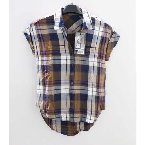 Harley-Davidson Rayon Short Sleeve Plaid Woven Shirt Size XS 96175-18VW/002S