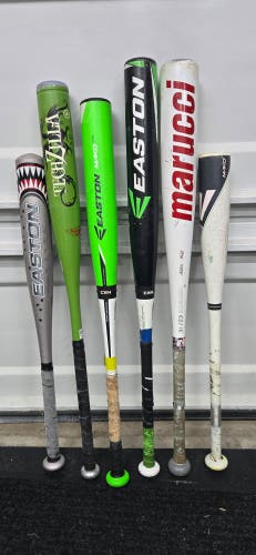 Bundle of bats USSSA BASEBALL CERTIFIED check description for detail