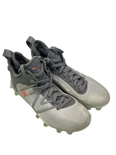 Used New Balance LAX Cleats Mens Grey Senior 6 11347-S000268679